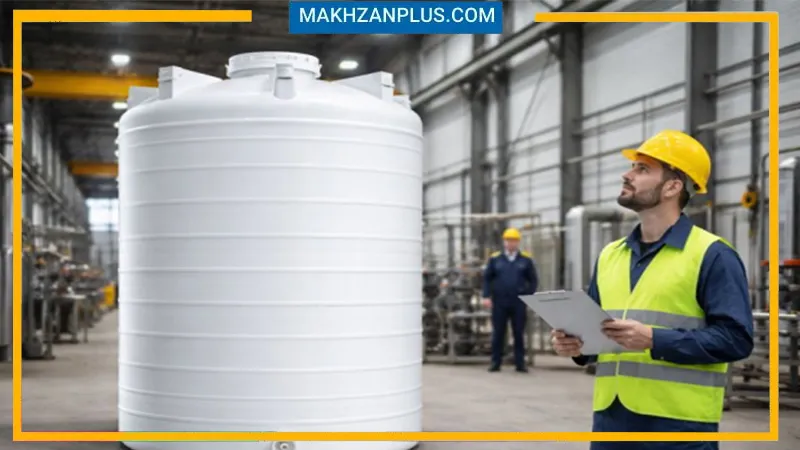 مخزن آب ۳۰۰۰ لیتری عمودی سه لایه 4 منبع 3000 لیتری عمودی