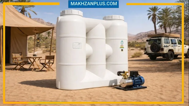 مخزن آب ۲۰۰۰ لیتری کتابی آسانرو سه لایه 1 تانکر 2000 لیتری آسانرو