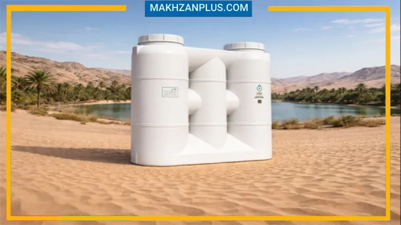 مخزن آب ۲۰۰۰ لیتری کتابی آسانرو سه لایه 4 منبع آب 2000 لیتری کتابی