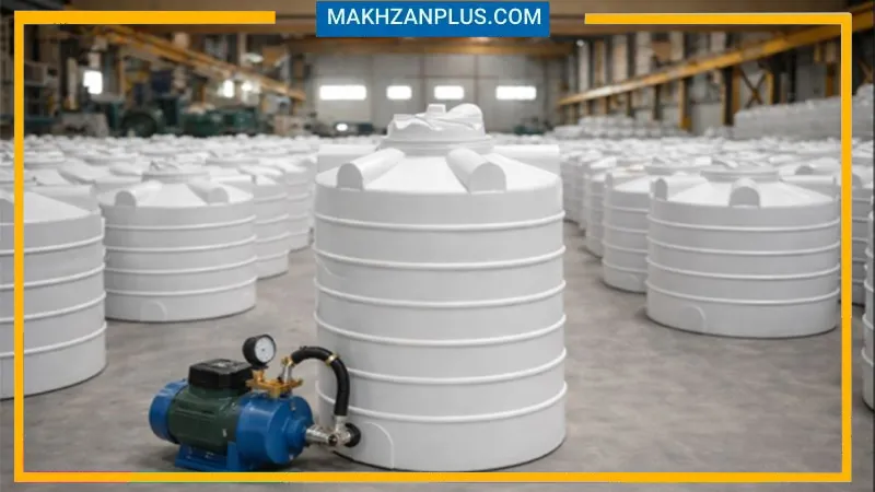 مخزن آب ۱۰۰۰ لیتری عمودی کوتاه سه لایه 3 مخزن آب ۱۰۰۰ لیتری عمودی کوتاه سه لایه