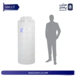 مخزن ۵۰۰ لیتری عمودی بلند