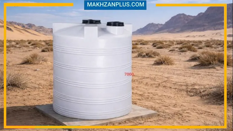 مخزن آب ۷۰۰۰ لیتری عمودی سه لایه 4 تانکر 7000 عمودی سه لایه