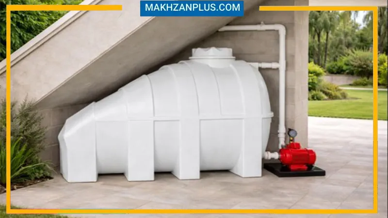 مخزن آب ۱۰۰۰ لیتری سه لایه زیر پله 2 مخزن 1000 لیتری سه لایه زیر پله