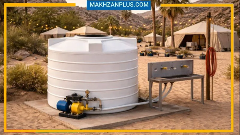 مخزن آب ۲۰۰۰ لیتری عمودی کوتاه سه لایه 3 منبع 2000 عمودی کوتاه سه لایه