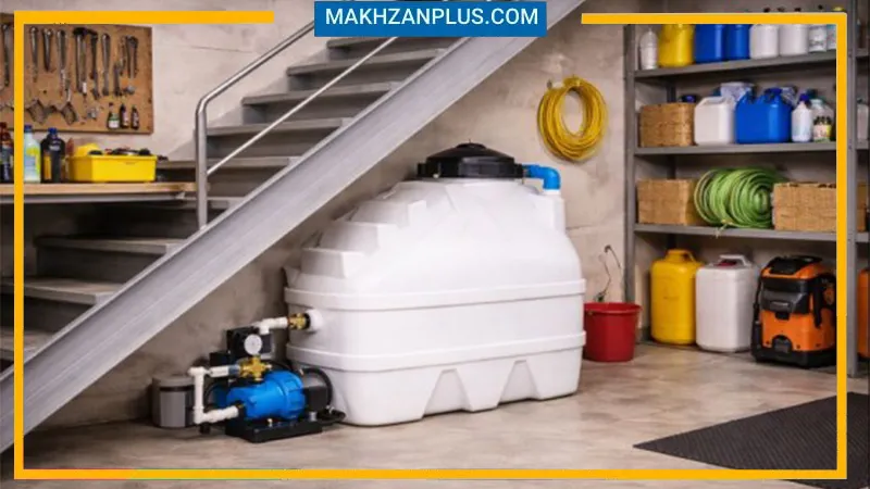 مخزن آب ۵۰۰ لیتری سه لایه زیرپله 2 تانکر 500 سه لایه زیرپله