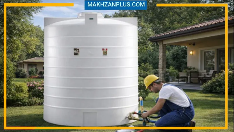 مخزن آب ۵۰۰۰ لیتری عمودی سه لایه 2 مخزن 5000 لیتری افقی عمودی سه لایه