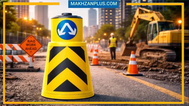 بشکه ترافیکی پلی اتیلن 2 بشکه ترافیکی