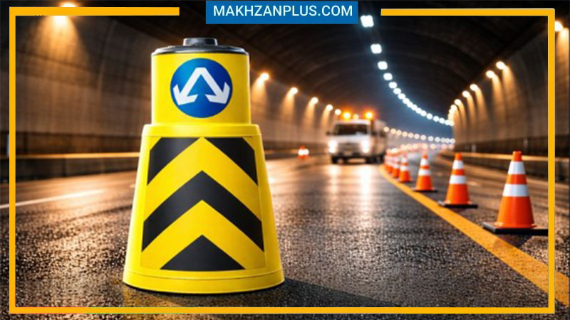 بشکه ترافیکی پلی اتیلن 3 بشکه ترافیکی از جنس پلی اتیلن