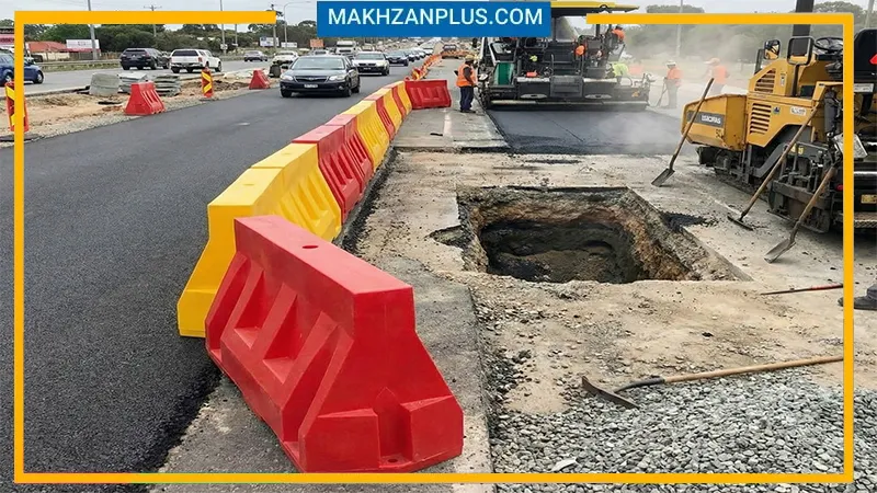 نیوجرسی ترافیکی پلاستیکی 2 نیوجرسی کنار جاده ای