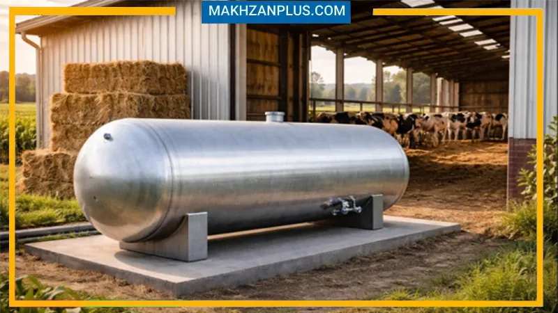 مخزن آب ۱۰۰۰۰ لیتری گالوانیزه 4 مخزن گالوانیزه 10000 لیتری