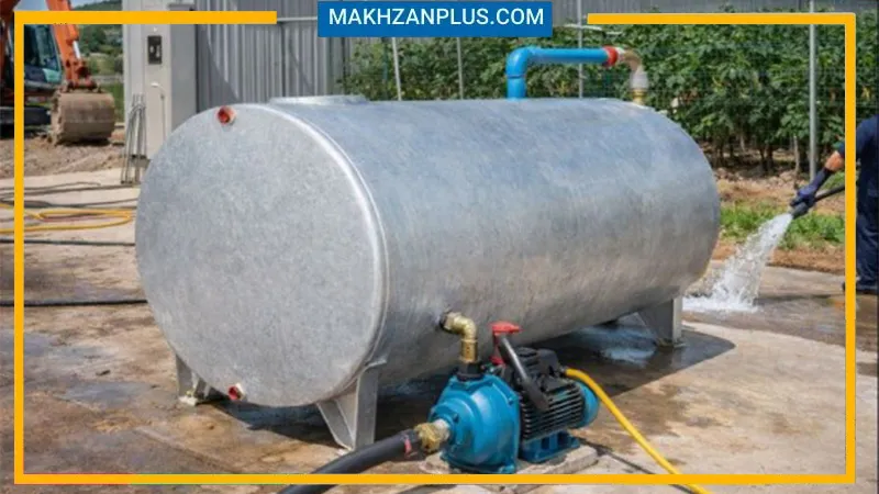 مخزن آب ۳۰۰۰ لیتری گالوانیزه 1 مخزن آب ۳۰۰۰ لیتری گالوانیزه