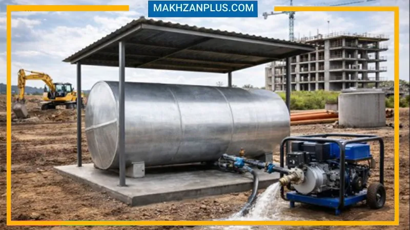 مخزن آب ۲۰۰۰۰ گالوانیزه 2 تانکر آب ۲۰۰۰۰ گالوانیزه