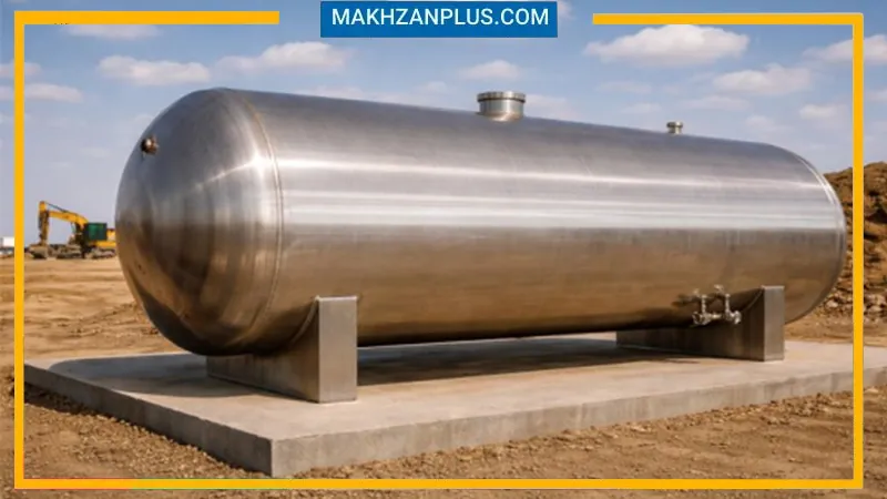 مخزن آب ۵۰۰۰۰ لیتری گالوانیزه فلزی 2 منبع آب 50000 لیتری گالوانیزه