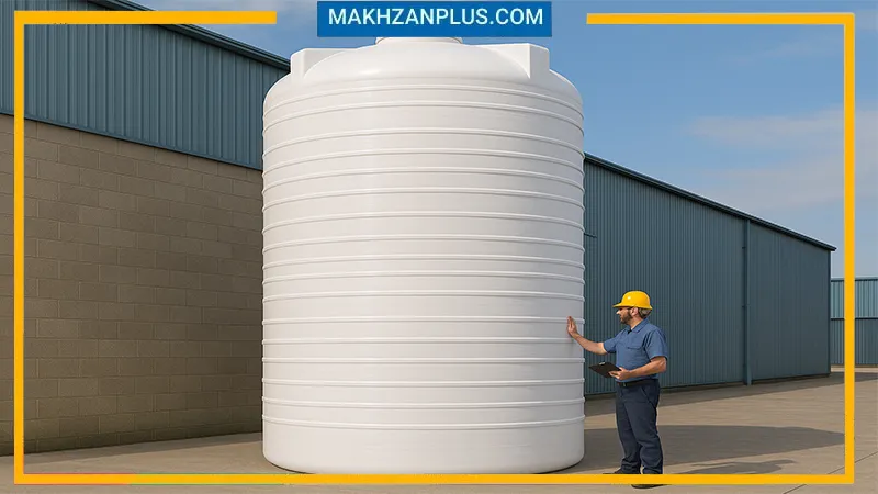 مخزن آب ۳۰۰۰۰ عمودی سه لایه 1 منبع آب 30000 لیتری عمودی