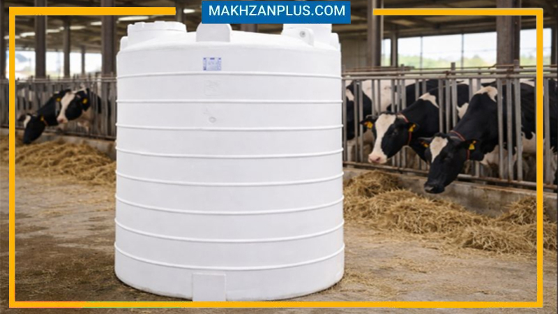 مخزن آب ۶۰۰۰ لیتری عمودی سه لایه 2 مخزن 6000 لیتری عمودی سه لایه