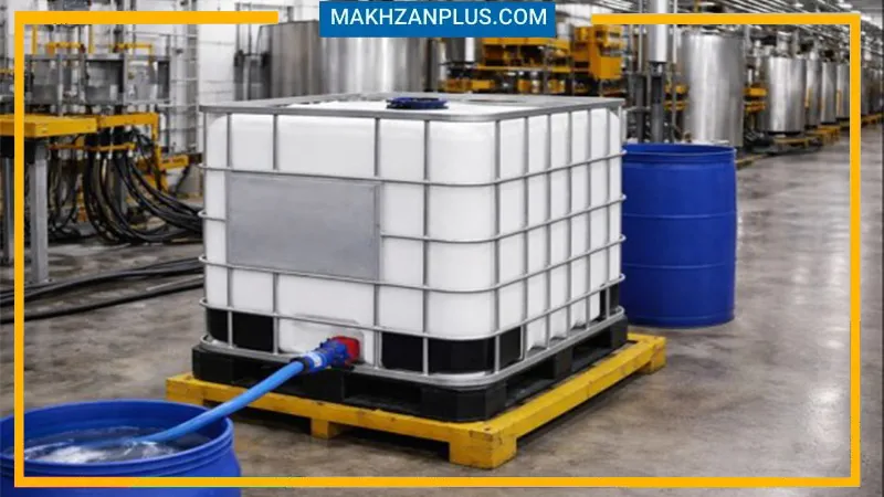 مخزن ۱۰۰۰ لیتری حفاظ دار IBC 1 مخزن ۱۰۰۰ لیتری حفاظ دار IBC