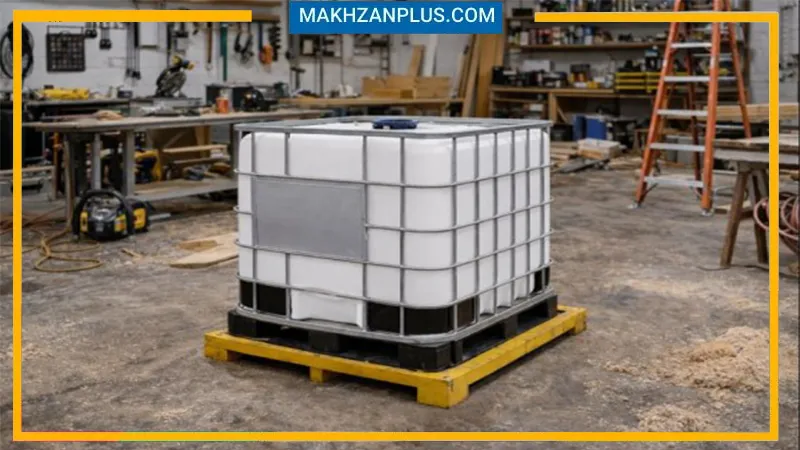 مخزن ۱۰۰۰ لیتری حفاظ دار IBC 2 تانکر آب 500 لیتری سه لایه زیرپله