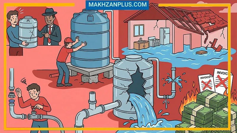 اشتباهات رایج خریداران مخزن آب که خسارتهای میلیونی بهدنبال دارد 1 اشتباهات خریداران مخزن آب