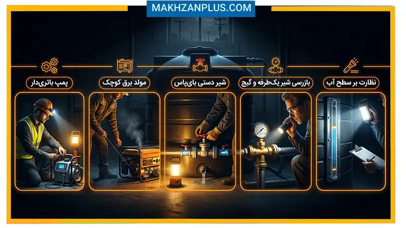 استفاده از مخزن آب در قطعی برق