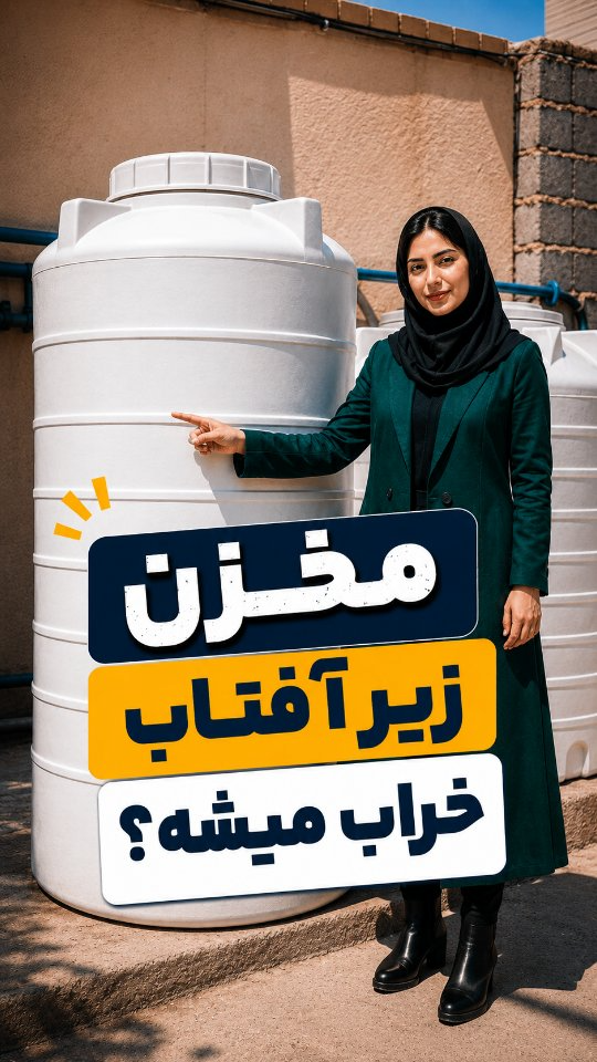 مخزن آب پلاستیکی زیر آفتاب خراب میشود؟