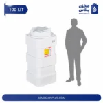 مخزن آب سه لایه آنتی باکتریال 100 لیتری